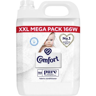 Comfort Pure Sensitive Gentle for Skin Fabric Conditioner Softener 166 Wash 5L U Comfort Pure Sensitive Gentle for Skin Fabric Conditioner Softener 166 Wash 5L U