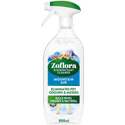 Zoflora Mountain Air Multipurpose Disinfectant Trigger Spray, 1 x 800ml, Antibac Zoflora Mountain Air Multipurpose Disinfectant Trigger Spray, 1 x 800ml, Antibac