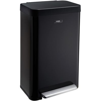 Cooks Professional XL Pedal Bin 65L Black Cooks Professional XL Pedal Bin 65L Black