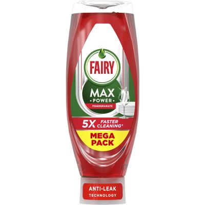 Fairy MaxPower Washing Up Liquid Pomegranate 730 ML, Easy and Effortless Cleanin Fairy MaxPower Washing Up Liquid Pomegranate 730 ML, Easy and Effortless Cleanin