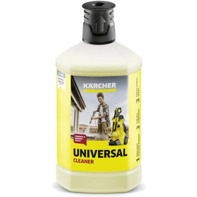 Kärcher 1 L, Universal Cleaner Plug and Clean, Pressure Washer Detergent, Yellow Kärcher 1 L, Universal Cleaner Plug and Clean, Pressure Washer Detergent, Yellow