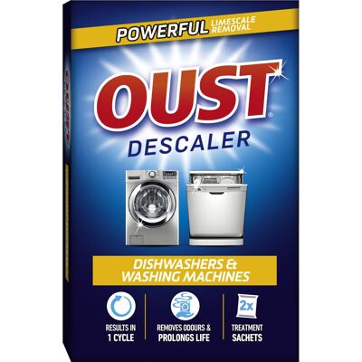 Oust Dishwasher and Washing Machine, Descaler, 2 x 75 g Oust Dishwasher and Washing Machine, Descaler, 2 x 75 g
