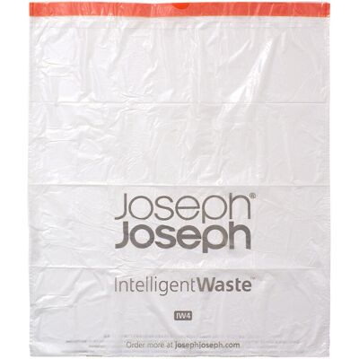 Joseph Joseph IW4 Bin Liners with Tie Tape Drawstring Handles 50 Litre Joseph Joseph IW4 Bin Liners with Tie Tape Drawstring Handles 50 Litre