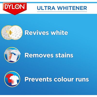 Dylon Ultra Whitener Whitens and Revives White Laundry Removes Stains Dylon Ultra Whitener Whitens and Revives White Laundry Removes Stains