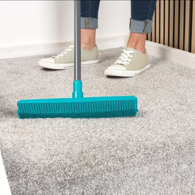Beldray Antibac Pet Plus Rubber Head Broom – Floor Carpet Cleaning Brush Wi Beldray Antibac Pet Plus Rubber Head Broom – Floor Carpet Cleaning Brush Wi