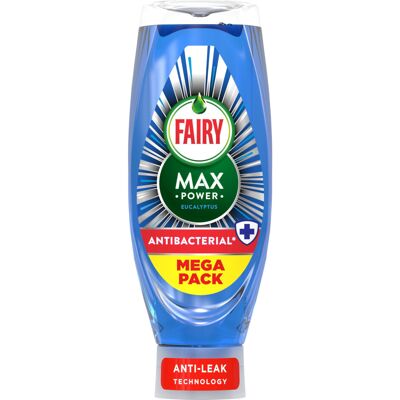 Fairy Max Power Washing Up Liquid Antibacterial 730ML, Easy and Effortless Clean Fairy Max Power Washing Up Liquid Antibacterial 730ML, Easy and Effortless Clean