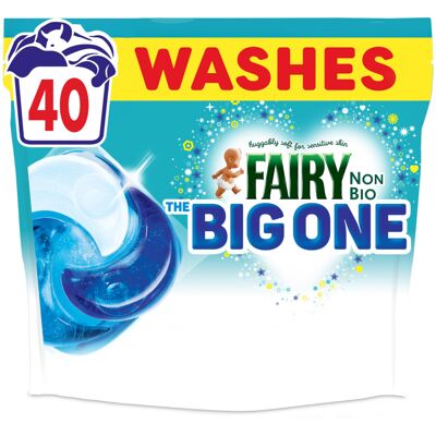 Fairy Non Bio The Big One PODS, Washing Liquid Laundry Detergent Fairy Non Bio The Big One PODS, Washing Liquid Laundry Detergent