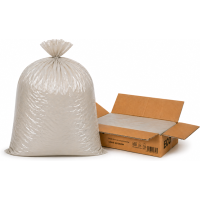 Eco360 100 Clear Compactor Sacks Heavy Duty 120L Bin Bags Eco360 100 Clear Compactor Sacks Heavy Duty 120L Bin Bags