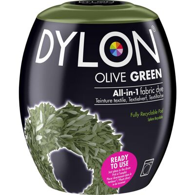 DYLON Washing Machine Fabric Dye Pod for Clothes & Soft Furnishings, 350g – Oliv DYLON Washing Machine Fabric Dye Pod for Clothes & Soft Furnishings, 350g – Oliv