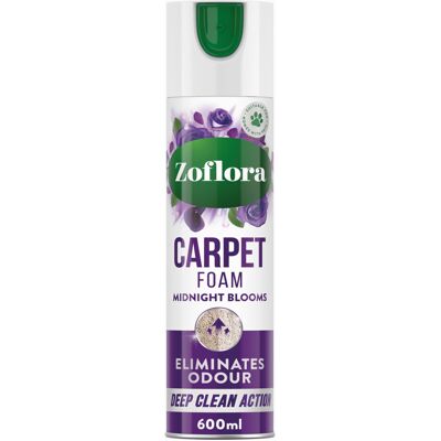 Zoflora Midnight Blooms Carpet Freshener & Care Foam, 1 x 600ml, Carpet Cleaner, Zoflora Midnight Blooms Carpet Freshener & Care Foam, 1 x 600ml, Carpet Cleaner,