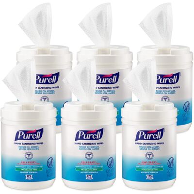 PURELL Hand Sanitizing Wipes Alcohol Formula, Fragrance Free, 175 Count Hand San PURELL Hand Sanitizing Wipes Alcohol Formula, Fragrance Free, 175 Count Hand San