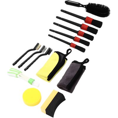Unbranded 14 Piece Car Detailing Brush Kit Lightweight Unbranded 14 Piece Car Detailing Brush Kit Lightweight
