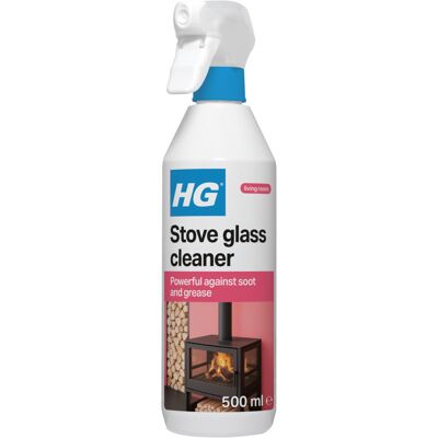 HG Stove Glass Cleaner Spray Cleans Fireplace & Wood Burner Doors 500ml HG Stove Glass Cleaner Spray Cleans Fireplace & Wood Burner Doors 500ml