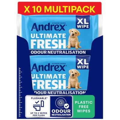 Andrex Ultimate Fresh XL Incontinence Flushable Hygiene Wipes - Andrex Ultimate Fresh XL Incontinence Flushable Hygiene Wipes -