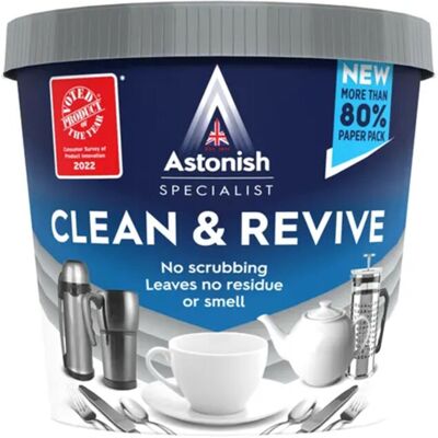 Astonish Cup Clean Stain Remover 1 x 350g for Flasks Mugs and Astonish Cup Clean Stain Remover 1 x 350g for Flasks Mugs and