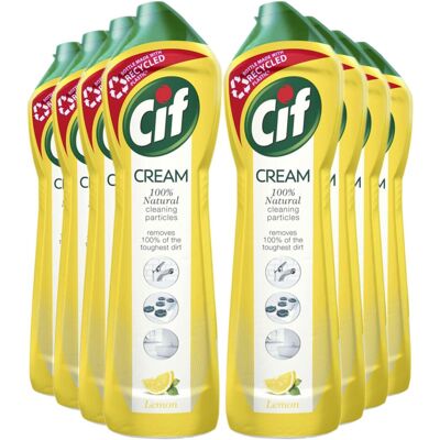 Cif Lemon Cream Cleaner multipurpose surface cleaner with 100% Cif Lemon Cream Cleaner multipurpose surface cleaner with 100%