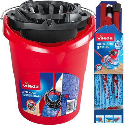 Vileda SuperMocio Compact Mop & Bucket Vileda SuperMocio Compact Mop & Bucket