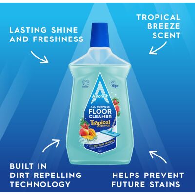 Astonish Floor Cleaner – Builtin Dirtrepelling Technology – Prevents F Astonish Floor Cleaner – Builtin Dirtrepelling Technology – Prevents F