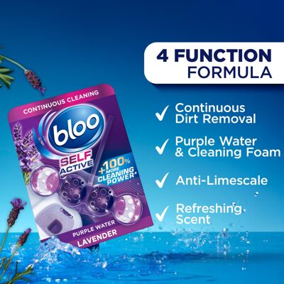 Bloo Self Active Duo Lavender Toilet Rim Block Hanging Toilet Rim Bloc Bloo Self Active Duo Lavender Toilet Rim Block Hanging Toilet Rim Bloc