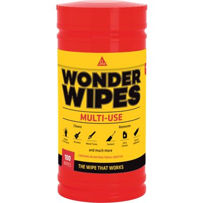 Everbuild WIPE80X6 Wonder Wipes, 6 Tubes of 100 Wipes Everbuild WIPE80X6 Wonder Wipes, 6 Tubes of 100 Wipes