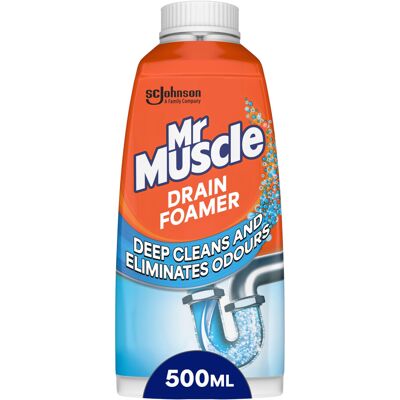 Mr Muscle Drain Foamer (500 ml) Drain Cleaning Foam to Unblock & Mr Muscle Drain Foamer (500 ml) Drain Cleaning Foam to Unblock &