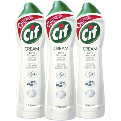 Cif Original Cream Multipurpose Surface Cleaner enriched with a Cif Original Cream Multipurpose Surface Cleaner enriched with a