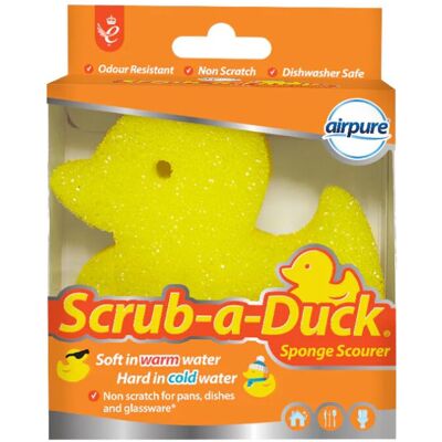 Airpure Scrub-a-Duck Sponge Scourer - Odour Resistant - Non Scratch Airpure Scrub-a-Duck Sponge Scourer - Odour Resistant - Non Scratch