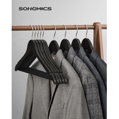 SONGMICS Wooden Hangers - Set of 20 - Coat Hangers - Clothes Hangers SONGMICS Wooden Hangers - Set of 20 - Coat Hangers - Clothes Hangers