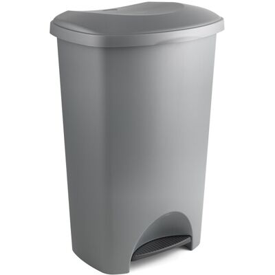 Addis 50ltr Pedal Bin, Grey Metallic, 518120 Addis 50ltr Pedal Bin, Grey Metallic, 518120