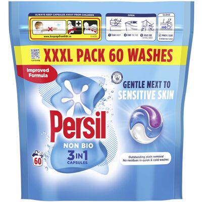 Persil Non Bio 3 in 1 Washing Capsules laundry capsules gentle next to sensitive Persil Non Bio 3 in 1 Washing Capsules laundry capsules gentle next to sensitive