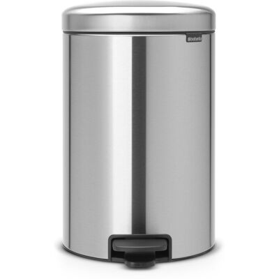 Brabantia NewIcon Pedal Bin 20L (Matt Steel) Soft-Closure Rubbish Bin with Remov Brabantia NewIcon Pedal Bin 20L (Matt Steel) Soft-Closure Rubbish Bin with Remov