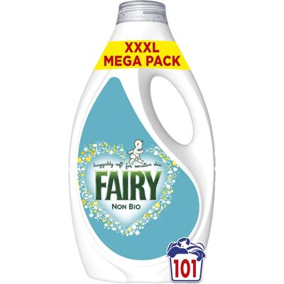Fairy Non Bio Liquid Laundry Detergent, 101 Washes 3.131 l, Voted Number 1 for S Fairy Non Bio Liquid Laundry Detergent, 101 Washes 3.131 l, Voted Number 1 for S