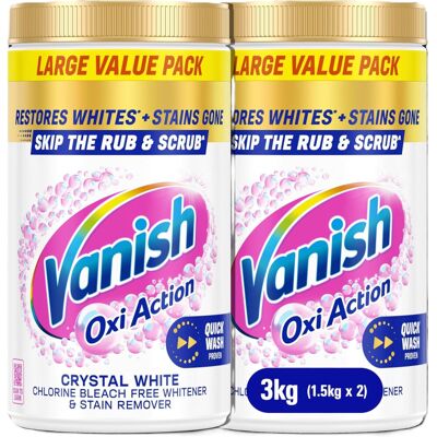 Vanish Gold Oxi Action Stain Remover and Whitening Booster Powder For Whites 1.5 Vanish Gold Oxi Action Stain Remover and Whitening Booster Powder For Whites 1.5