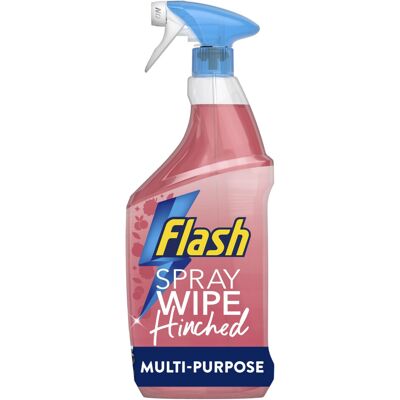 Flash Spray Wipe Done Hinched Antibac Wild Berries Cleaning Spray 800ml Flash Spray Wipe Done Hinched Antibac Wild Berries Cleaning Spray 800ml