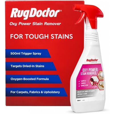 Rug Doctor Oxy Power Stain Remover, 500ml – Oxygen Boosted Stain Remover for Uph Rug Doctor Oxy Power Stain Remover, 500ml – Oxygen Boosted Stain Remover for Uph