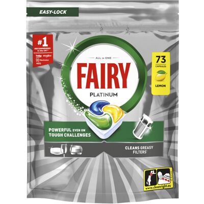 Fairy Platinum Dishwasher Tablets, Lemon, 73 Capsules, Tackles Tough Challenges, Fairy Platinum Dishwasher Tablets, Lemon, 73 Capsules, Tackles Tough Challenges,