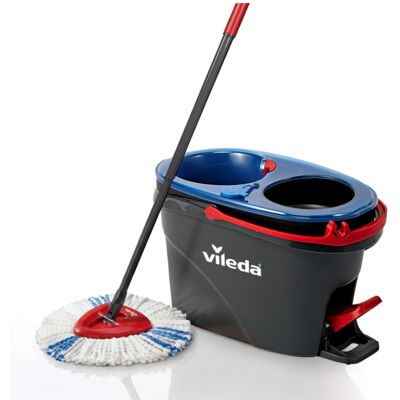Vileda H2PrO Spin Mop and Bucket Set with Dual Tanks Clean and Dirty Water Sep Vileda H2PrO Spin Mop and Bucket Set with Dual Tanks Clean and Dirty Water Sep