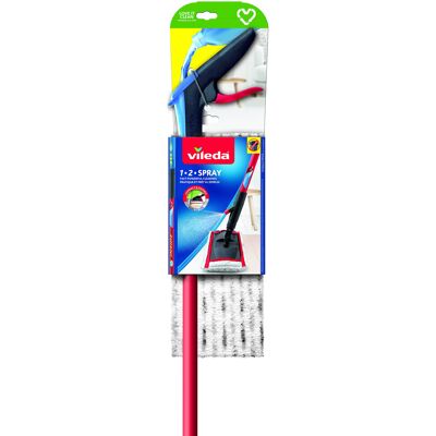 Vileda 1-2 Spray Microfibre Flat Spray Mop, Multicolour Vileda 1-2 Spray Microfibre Flat Spray Mop, Multicolour