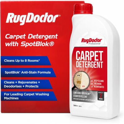 Rug Doctor Carpet Detergent with SpotBlok, 1 Litre 4-1 Carpet Cleaner Solution Rug Doctor Carpet Detergent with SpotBlok, 1 Litre 4-1 Carpet Cleaner Solution