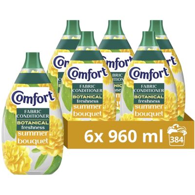 Comfort Botanical Fabric Conditioner Summer Bouquet 64 washes 960ml - Pack of 6 Comfort Botanical Fabric Conditioner Summer Bouquet 64 washes 960ml - Pack of 6