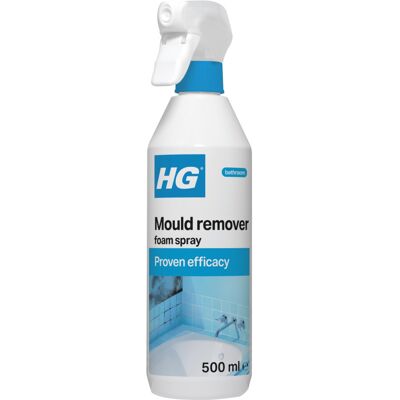 HG Mould Remover Foam Spray, Black Mould & Mildew Cleaner, Removes Stains – 500m HG Mould Remover Foam Spray, Black Mould & Mildew Cleaner, Removes Stains – 500m