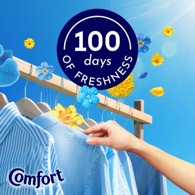 Comfort Fresh Blue Skies Fabric Conditioner Softener with Motion-Activated Fragr Comfort Fresh Blue Skies Fabric Conditioner Softener with Motion-Activated Fragr