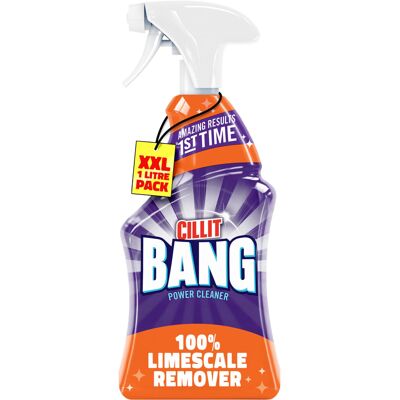 Cillit Bang 1000ml Limescale Remover, Single Pack, Fast Stain & Virus Eliminator Cillit Bang 1000ml Limescale Remover, Single Pack, Fast Stain & Virus Eliminator