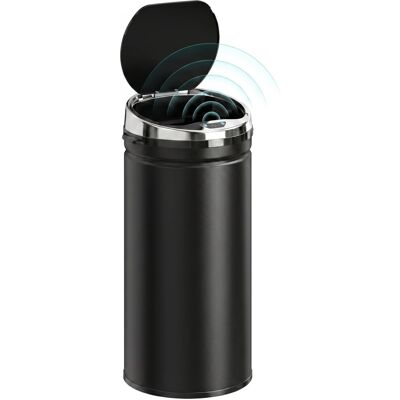 HOMCOM 42L Sensor Bin, Automatic Touchless Rubbish Bin with Soft-Close Lid, Fing HOMCOM 42L Sensor Bin, Automatic Touchless Rubbish Bin with Soft-Close Lid, Fing