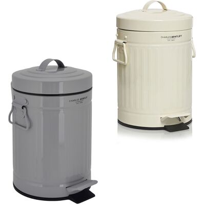 Charles Bentley Retro Powder Coated Steel Waste Rubbish Kitchen Bathroom Mini Pe Charles Bentley Retro Powder Coated Steel Waste Rubbish Kitchen Bathroom Mini Pe