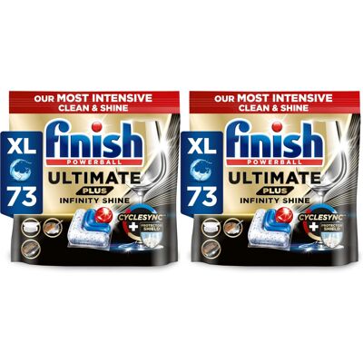Finish Ultimate Plus Infinity Shine, Dishwasher Tablets, Fresh, 146 Finish Ultimate Plus Infinity Shine, Dishwasher Tablets, Fresh, 146