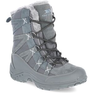 (7, Steel) Trespass Womens Snow Boots Waterproof Zofia (7, Steel) Trespass Womens Snow Boots Waterproof Zofia