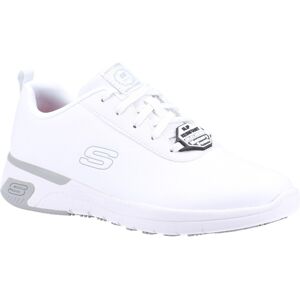 Skechers Womens Marsing Gmina Leather Trainers - White - Size 4 Skechers Womens Marsing Gmina Leather Trainers - White - Size 4