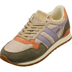 (7) Gola Colorado Womens Fashion Trainers in Bone Khaki Lavender (7) Gola Colorado Womens Fashion Trainers in Bone Khaki Lavender