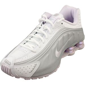 Nike Shox R4 Womens Fashion Trainers in White Silver - 4.5 UK Nike Shox R4 Womens Fashion Trainers in White Silver - 4.5 UK